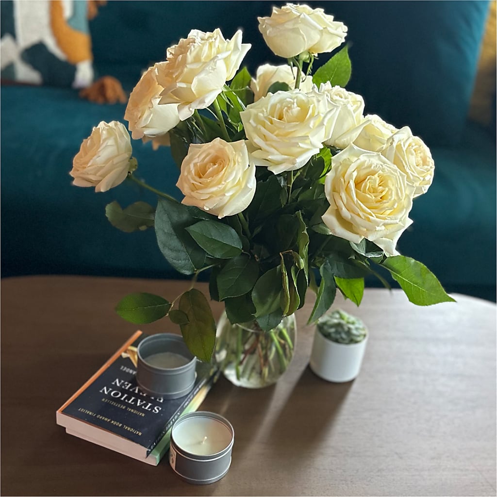 Long Stem Yellow Rose Bouquet –  Two Flower Girls, Skokie IL