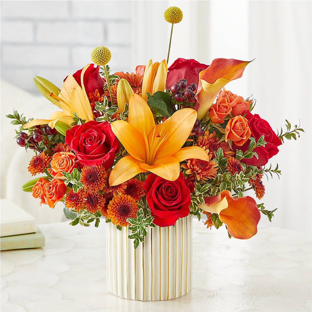 Scarlet Skies Bouquet –  Two Flower Girls, Skokie IL