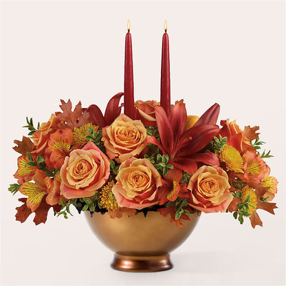 Harvest Table Centerpiece –  Two Flower Girls, Skokie IL