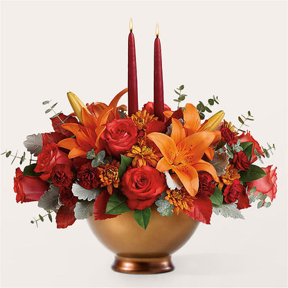 Fruits of Fall Centerpiece –  Two Flower Girls, Skokie IL
