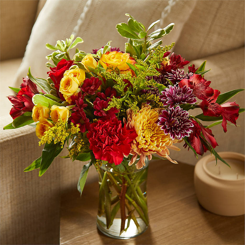 Fall Delight – A Florist Original –  Two Flower Girls, Skokie IL