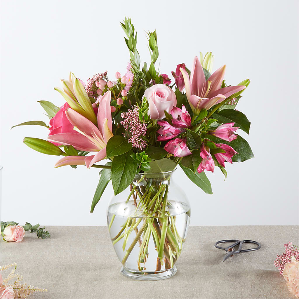 Pink Ribbon - A Florist Original –  Two Flower Girls, Skokie IL
