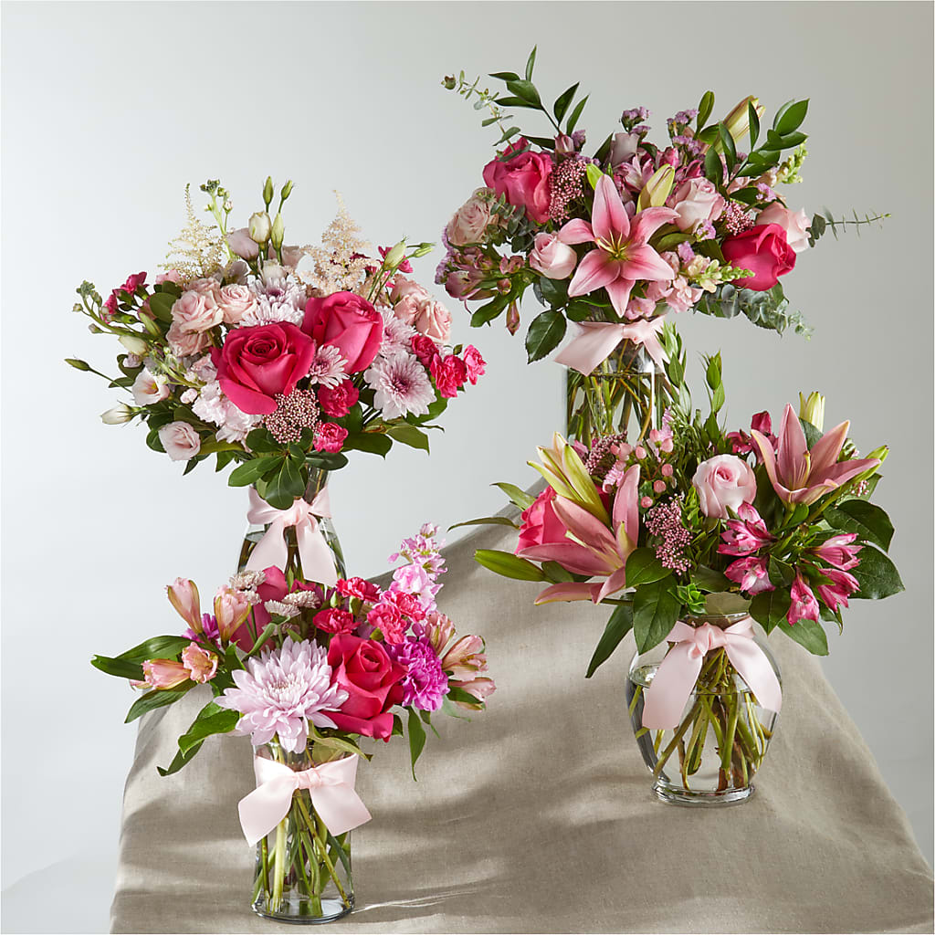 Pink Ribbon - A Florist Original –  Two Flower Girls, Skokie IL