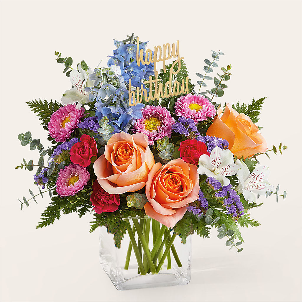 Birthday Bash Bouquet –  Two Flower Girls, Skokie IL