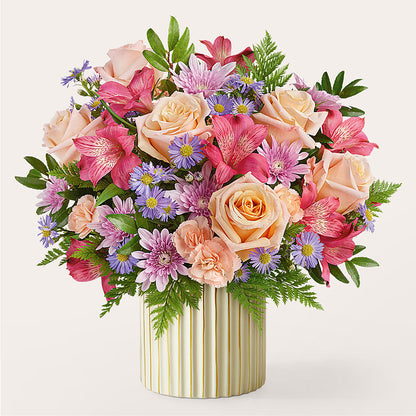 Sunset Serenade Bouquet –  Two Flower Girls, Skokie IL