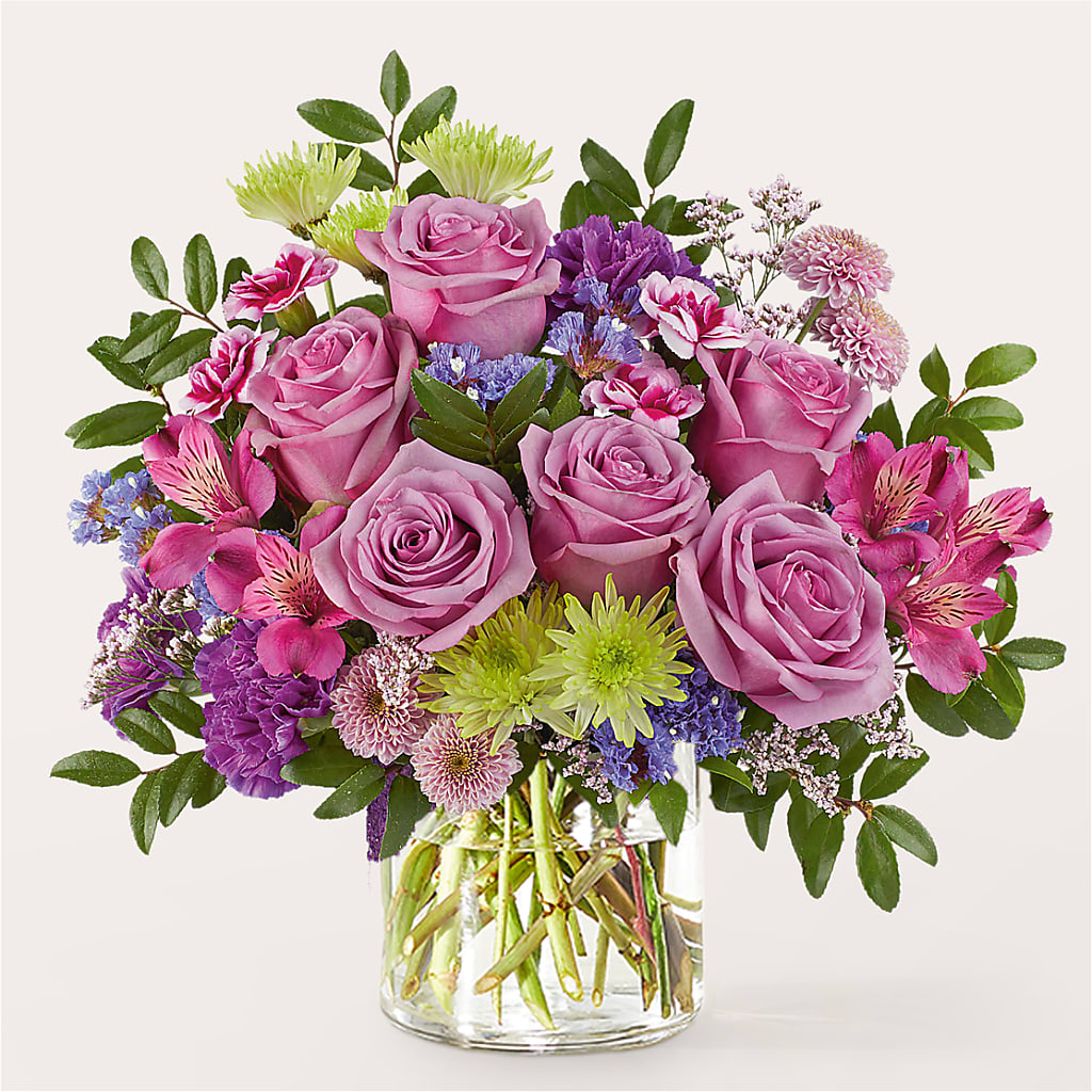 Glass Half Full Bouquet –  Two Flower Girls, Skokie IL