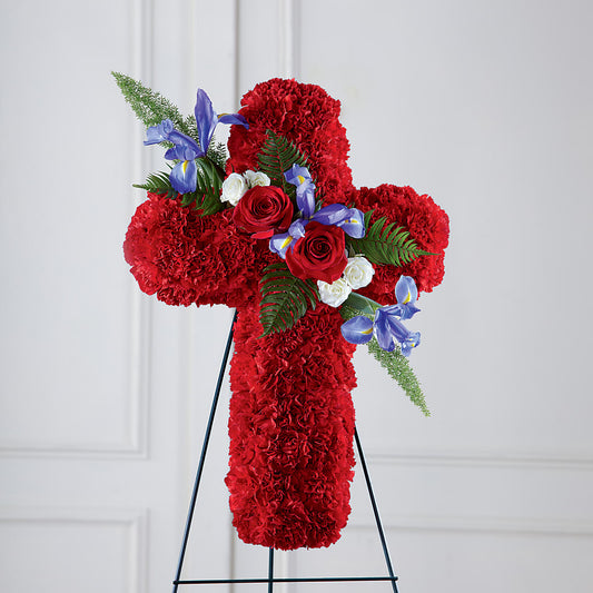Faithful Hero Floral Cross –  Two Flower Girls, Skokie IL