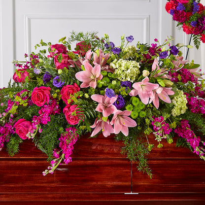 Radiant Tribute Casket Spray –  Two Flower Girls, Skokie IL