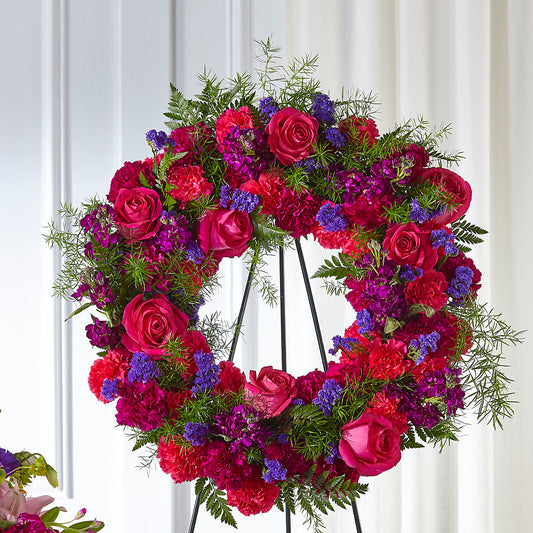 Calming Colors Wreath –  Two Flower Girls, Skokie IL