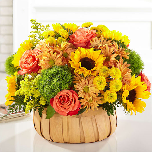 Harvest Sunflower Basket – TWO FLOWER GIRLS, Skokie IL