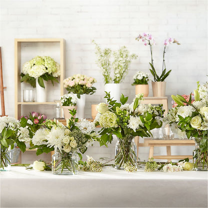 Classic Ivory – A Florist Original –  Two Flower Girls, Skokie IL