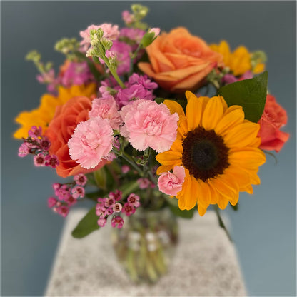 Yellow Brick Road Bouquet –  Two Flower Girls, Skokie IL