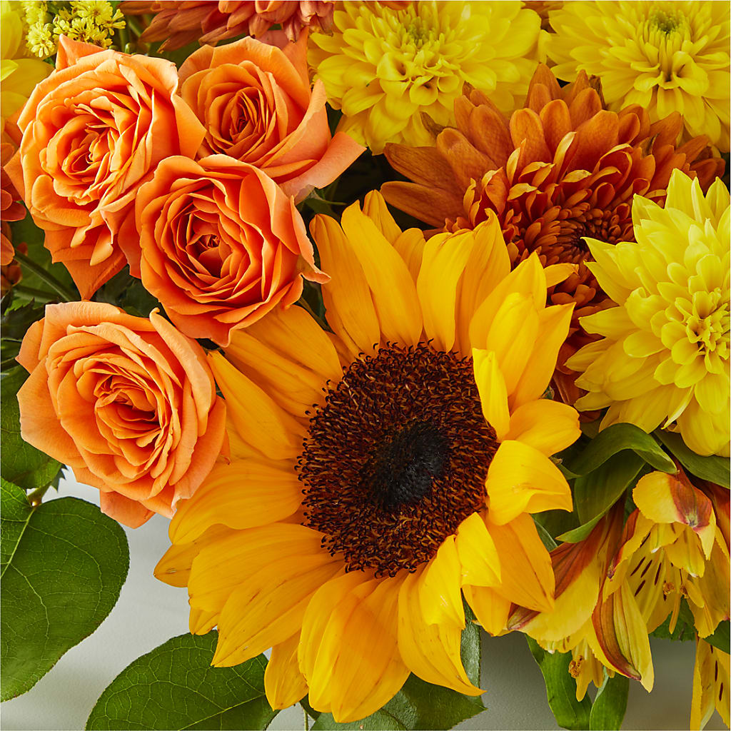 Autumn Harmony Centerpiece –  Two Flower Girls, Skokie IL