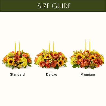 Autumn Harmony Centerpiece –  Two Flower Girls, Skokie IL