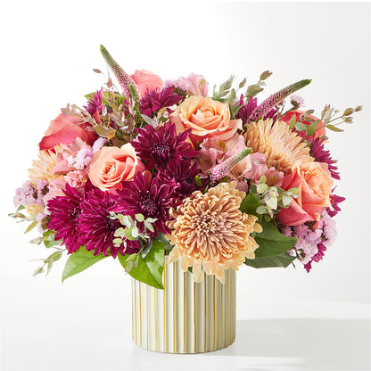Berry Cobbler Bouquet with Ivory Vase –  Two Flower Girls, Skokie IL