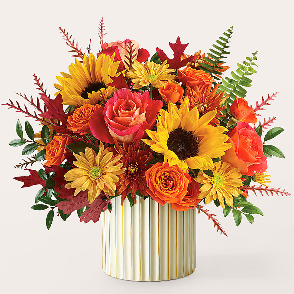 Fall Campfire Bouquet –  Two Flower Girls, Skokie IL