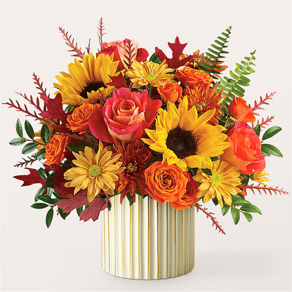 Fall Campfire Bouquet –  Two Flower Girls, Skokie IL