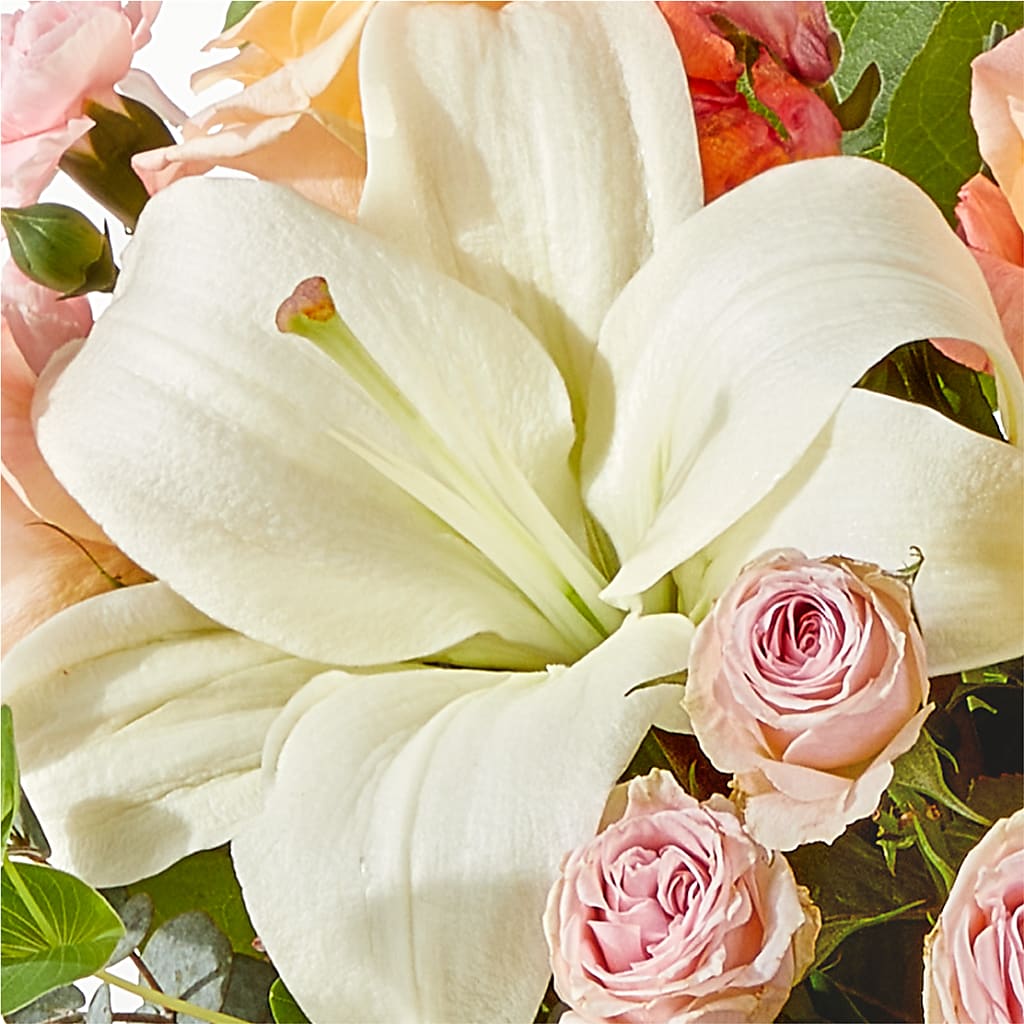 Grapefruit Splash Bouquet –  Two Flower Girls, Skokie IL