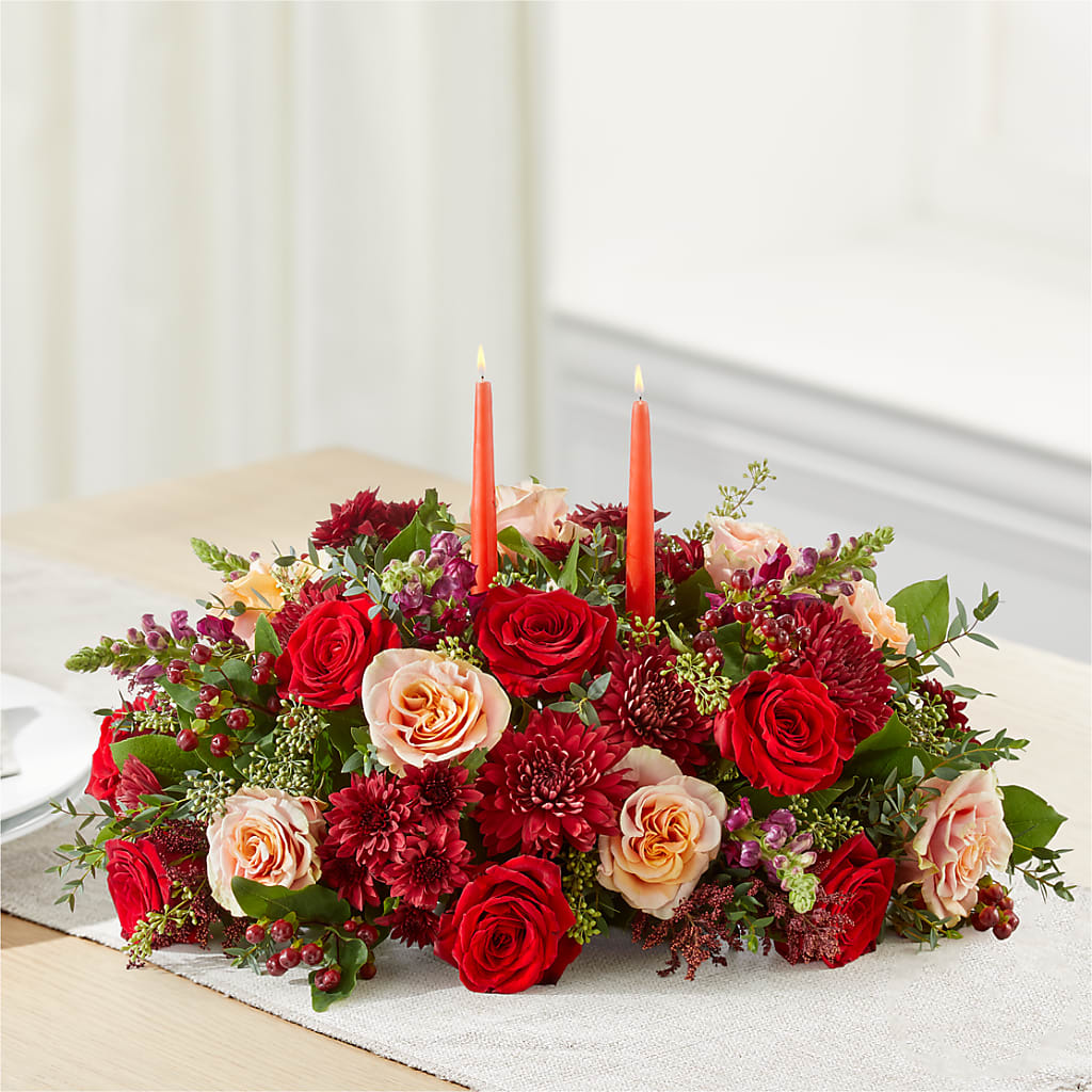 Most Thankful Centerpiece –  Two Flower Girls, Skokie IL