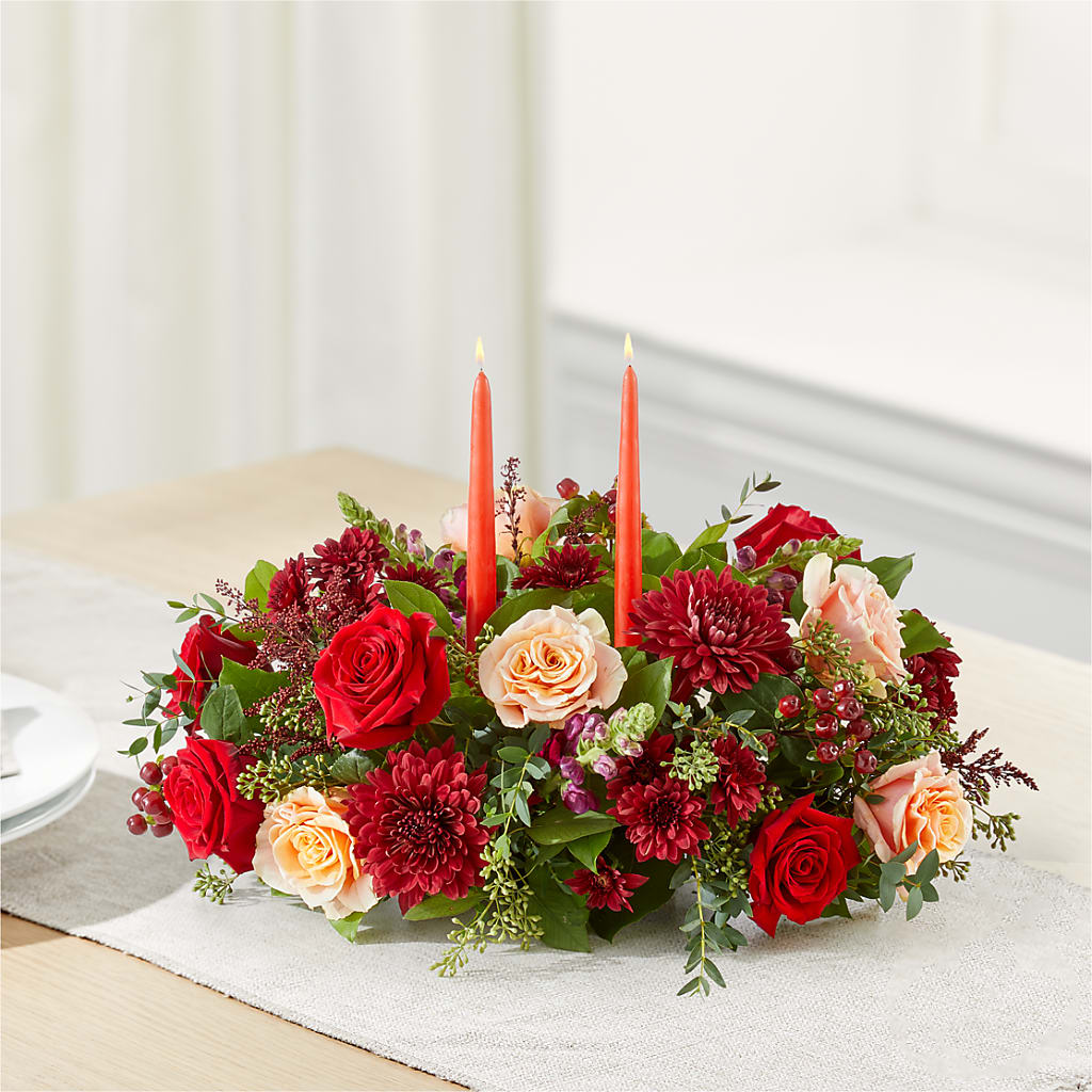 Most Thankful Centerpiece –  Two Flower Girls, Skokie IL