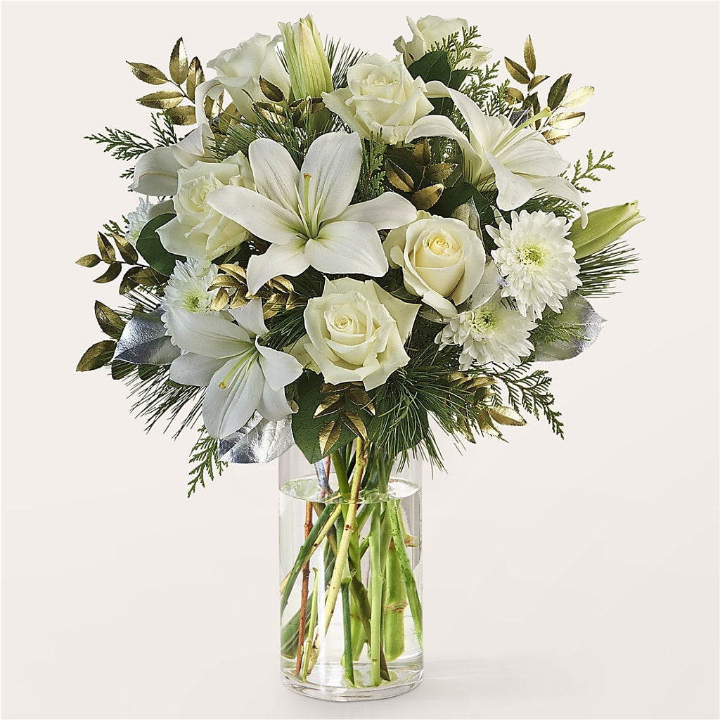 Wintry Mix Bouquet –  2 Flower Girls, Skokie IL