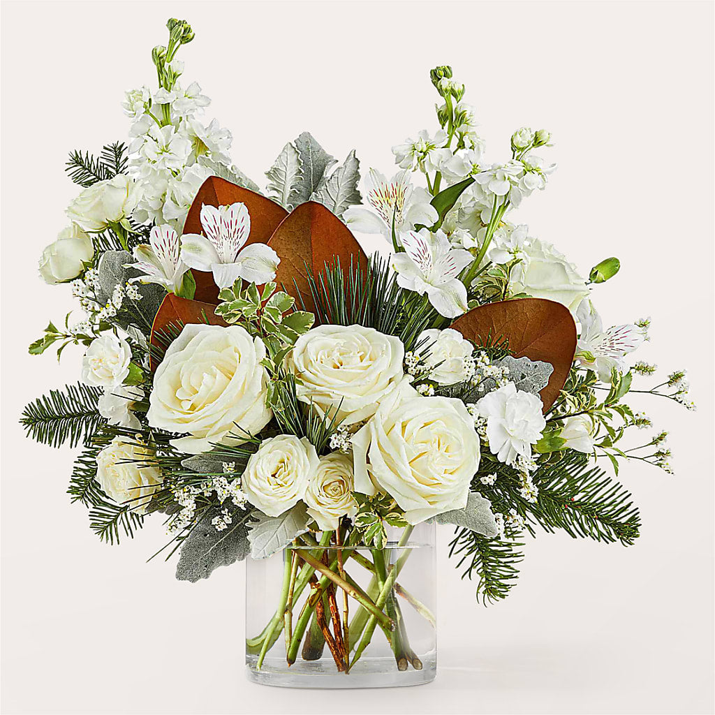 Fresh Snowfall Bouquet –  2 Flower Girls, Skokie IL