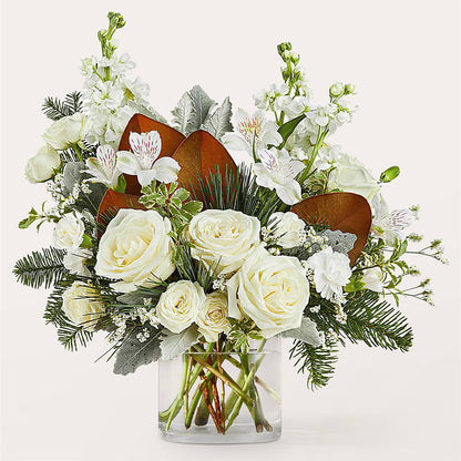 Fresh Snowfall Bouquet –  2 Flower Girls, Skokie IL