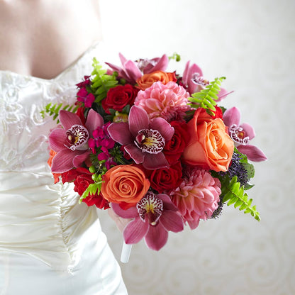 Brilliant Blossoms Bouquet –  Two Flower Girls, Skokie IL