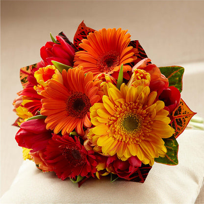 Sunglow Bouquet –  Two Flower Girls, Skokie IL