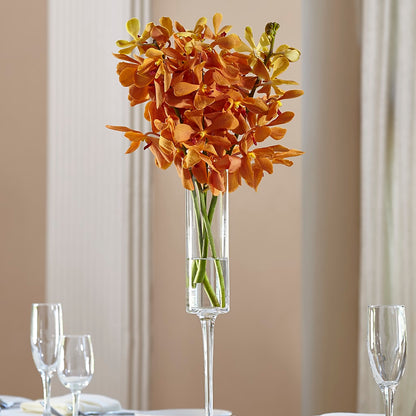 Orange Mokara Bouquet –  Two Flower Girls, Skokie IL