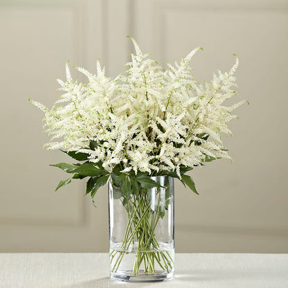 White Astilbe Bouquet –  Two Flower Girls, Skokie IL